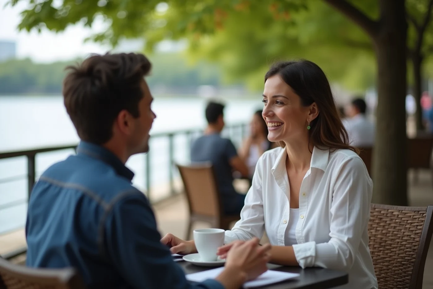 How to Approach Someone at a Meetup Without Interrupting Their Conversation - editorial photograph