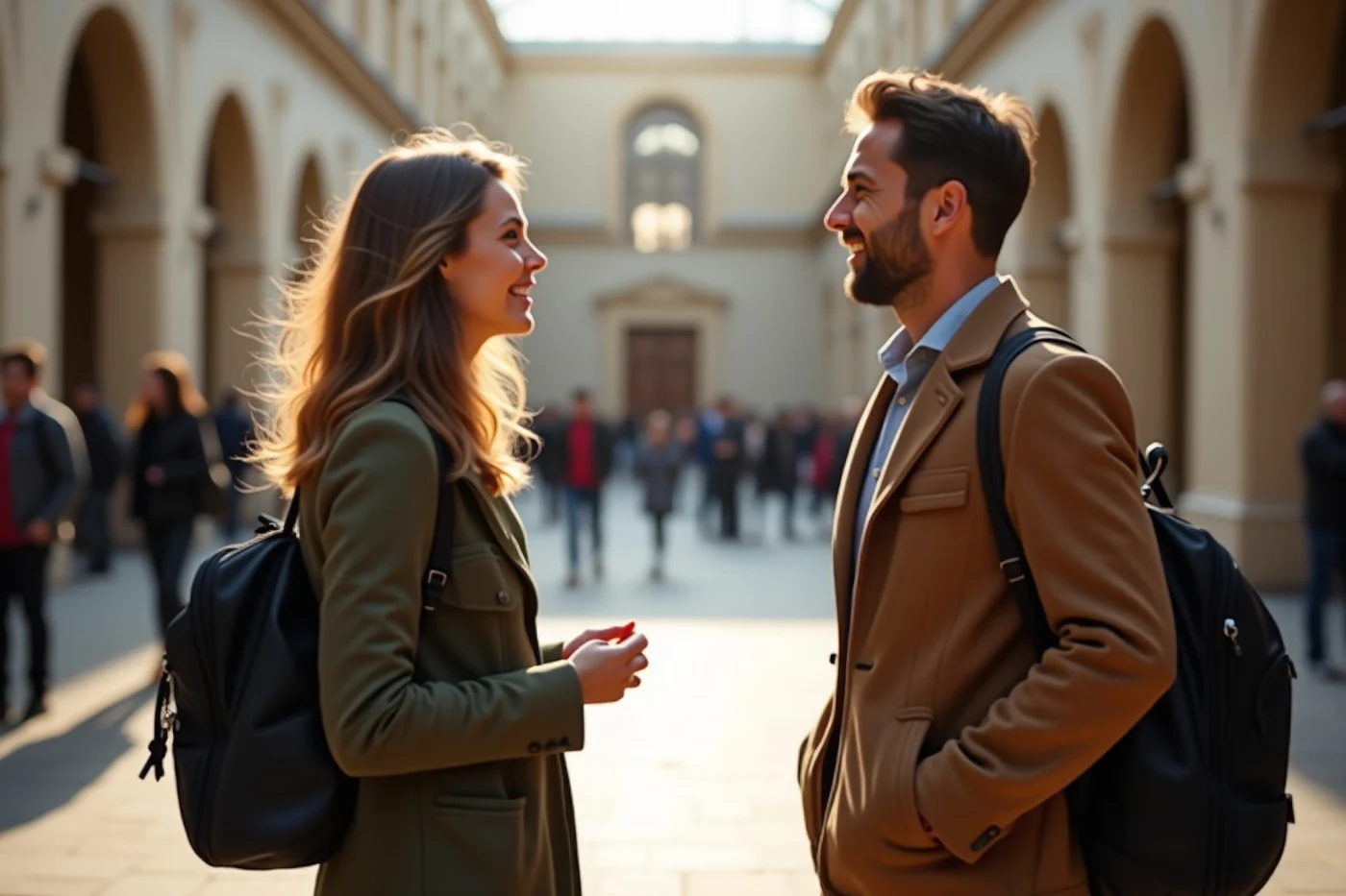 A mutual connection lowers uncertainty without creating entitlement - supporting editorial photograph