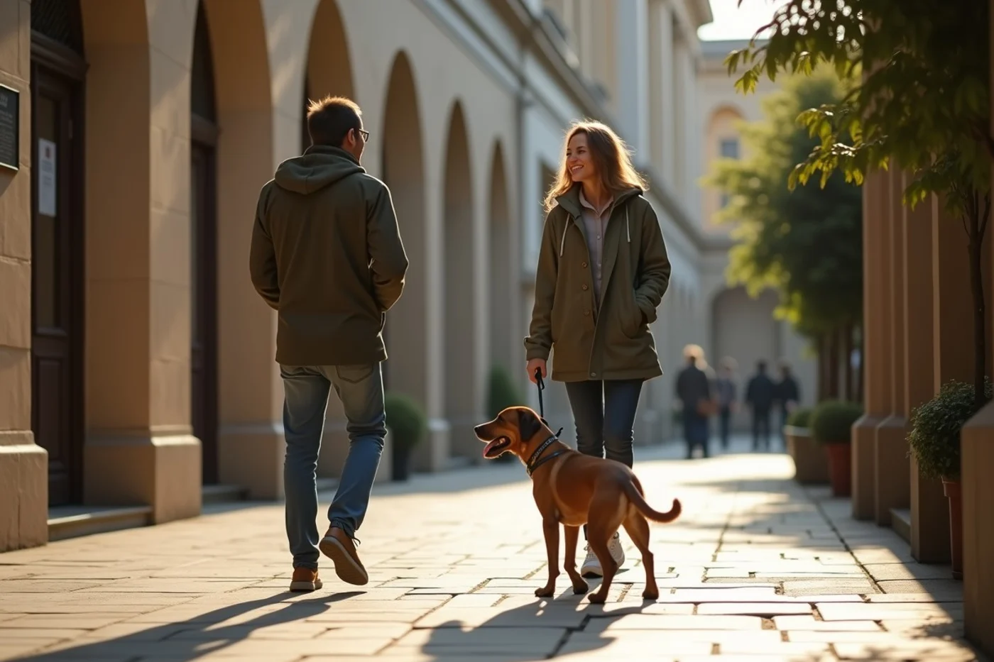 How to Meet Someone While Walking Your Dog - editorial photograph