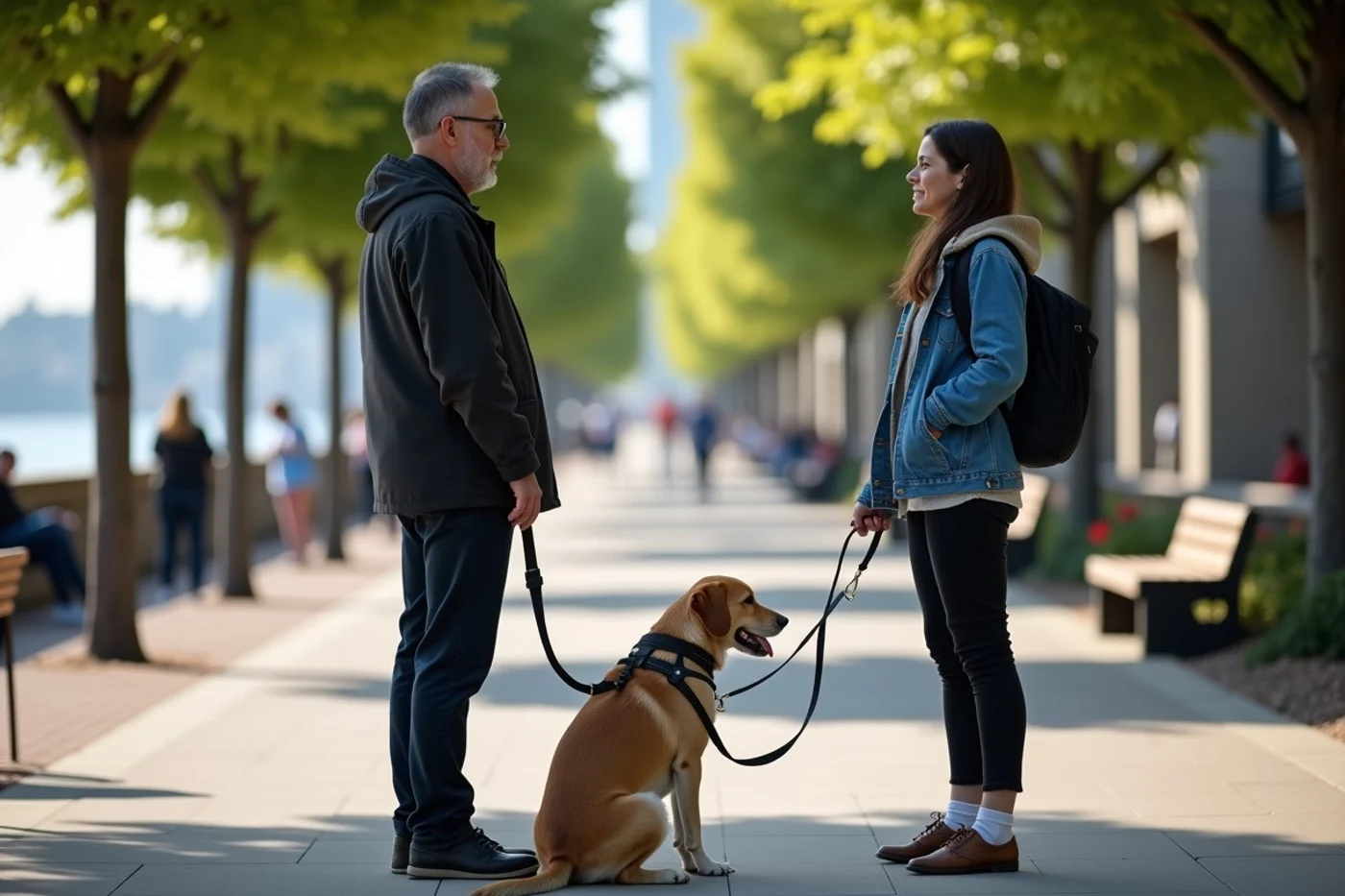 Read both dogs and owners before you join an interaction - supporting editorial photograph