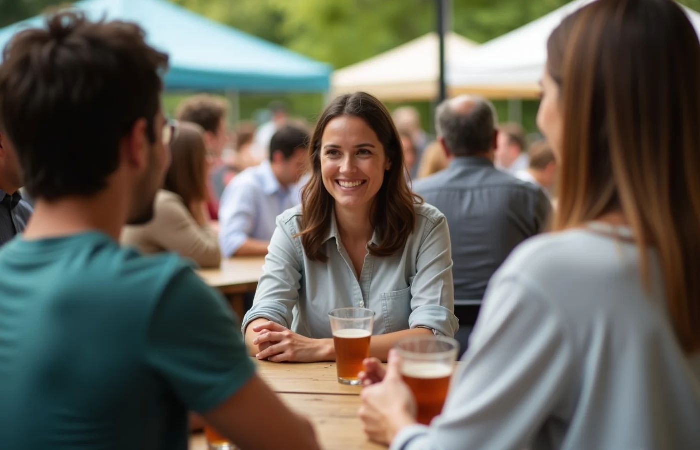 Offline dating starts with repeated real-world contact rather than a matching queue - supporting editorial photograph