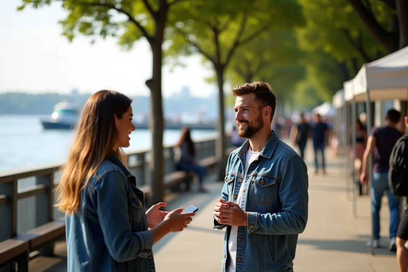 How to Talk to Someone at a Farmers Market - editorial photograph