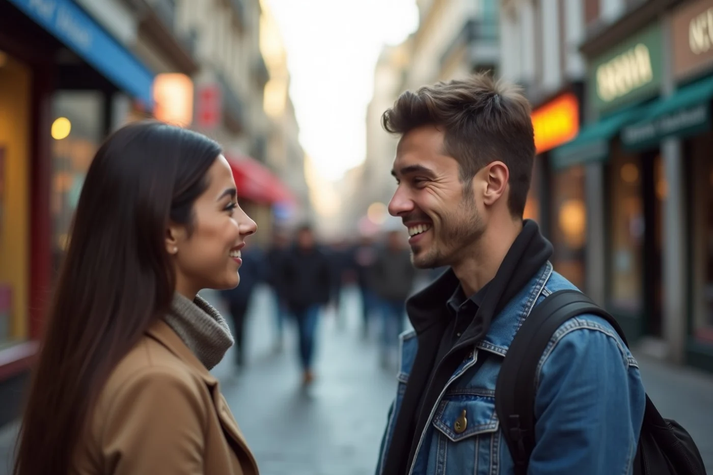 What to Say When Approaching Someone in Person - editorial photograph